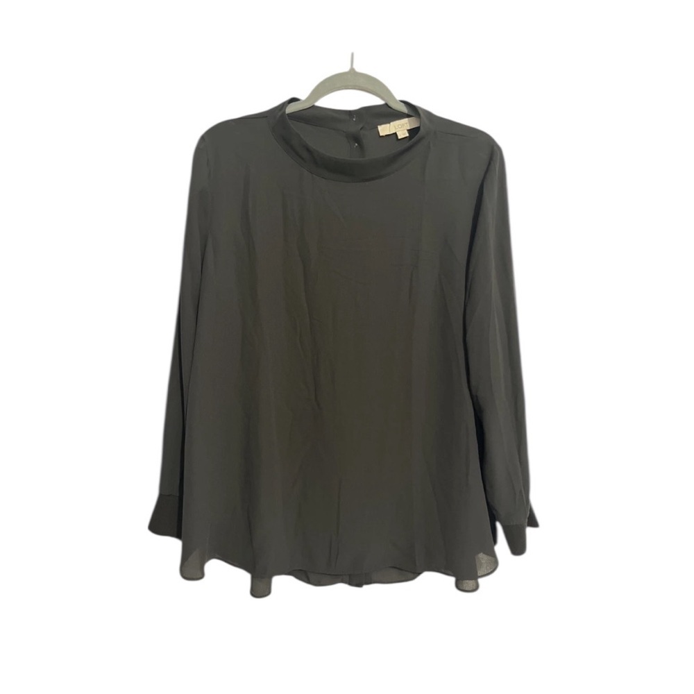 Loft sheer black blouse